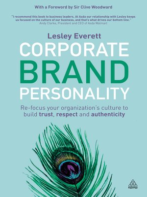 cover image of Corporate Brand Personality